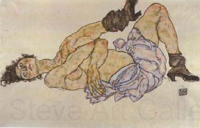 Egon Schiele Reclining Female Nude (mk12) Norge oil painting art